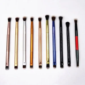 Double End Aluminum Eyeshadow Shading Brush Eye Powder Foundation Makeup Brush Nk3 Double Headed Eye Shadow Brush
