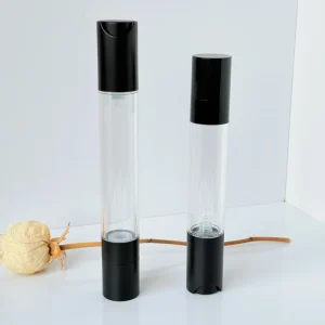 Double Head 15ml 25ml 30ml Cosmetic Refilling Cylinder Airless Vacuum Pump Lotion Foundation Bottles With Brush