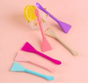 Double Headed Makeup Tool Gel Mud Spoon Cleansing Brush Single Silicone Mask Brush Silicone Spatula Face Brush