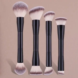 Double-Headed Synthetic Hair Foundation Brushes Single Applicator Powder Makeup Tool