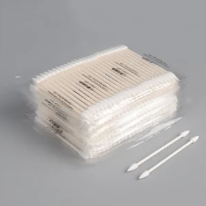 Double Pointed Precision Tip Biodegradable Cotton Swabs Sterile Cotton Buds Cleaning Cleanroom Cotton Swabs for Makeup