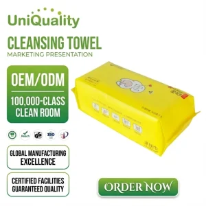 Dry and Wet Use Disposable Face Towel Cotton Non woven Facial Towel Face Cleaning Cloth