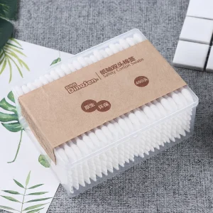 Dual Shape Different Use Paper Cotton Swabs ear Cotton Buds with Paper Stick