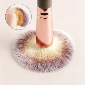 Dual end Face Beauty Makeup Application Brush Single Cosmetic Brush for Powder Blush Shaving Highlight Brush