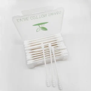 Eco Friend Organic Eco Lip Tint Ear Cleaning Biodegradable Cotton Swab Q Tips Cosmetic Paper Stick Cotton Bud