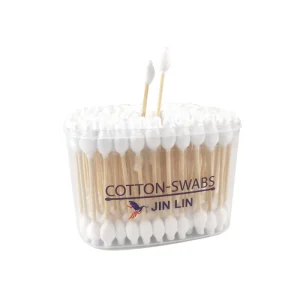 Eco Friendly Biodegradable Daily Cleaning Bamboo Cotton Bud Q Tips Natural Disposable Makeup Accessory