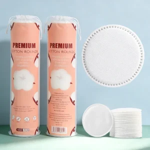 Eco Friendly Biodegradable Disposable Facial Cotton Pads Custom Logo OEM Manufacturing for Makeup Remover Face Rounds