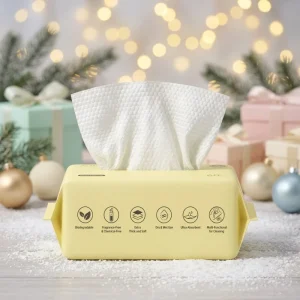 Eco-Friendly Biodegradable Face Wipes Durable Thick Viscose Cloths Fit for Salon Hotel & Daily Use