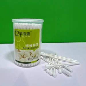 Eco Friendly Biodegradable Nose Cleaning Beauty Buds Makeup Tools Paper Stick Smooth Cotton Swab