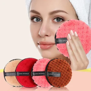 Eco Friendly Colorful Reusable Washable Makeup Remover Pads Face Cleansing Cotton Rounds Make up Remove Pad