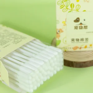 Eco Friendly Disposable Plastic Cotton Swab Bags with Round Heads Sealing Sticks Cotton Buds