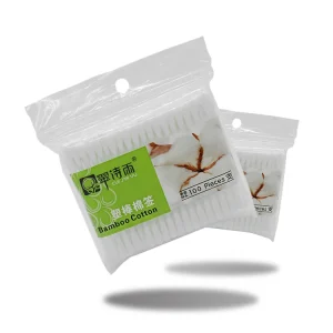 Eco Friendly Double Head Bulk Cotton Swab Daily Care with Plastic Stick