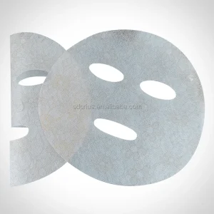 Eco-Friendly Highly Absorbent Facial Mask Material Paper Golden Lace Printed Freeze-dried Facial Mask Cloth