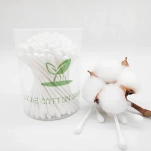 Eco Friendly Manufacturer’s Custom Organic Double Head Bamboo Cotton Bud PP Box Packaging for Baby Care Professional Disposable
