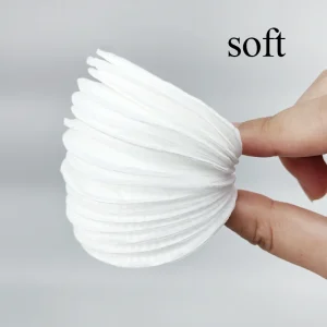 Eco-Friendly Plain 3-Layer Embossing Cotton Pads Disposable Facial Makeup Remover Round Cosmetic Cotton Pads