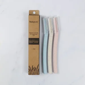 Eco Friendly Razor Set with Custom Logo Eyebrow Trimmer and Makeup Razor