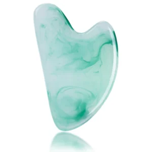 Eco Friendly Resin Crystal Gua Sha Muscle Scraping Facial Massage Tool Heart Shape Guasha Face Lift Massage Board