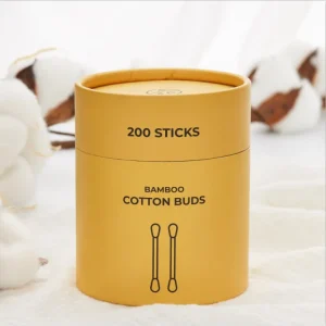 Eco Paper Box Bamboo Stick Cotton Swabs Cotton Buds