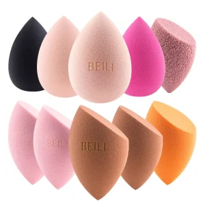 Eco friendly Custom Logo Latex Free Makeup Sponge Beauty Egg Foundation Blender Makeup Sponge With Custom Packaging