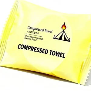 Eco friendly Disposable Viscose Face Towel Tablets Custom Woven Compressed Towels for Aircraft Aviation Travel Bulk Essential