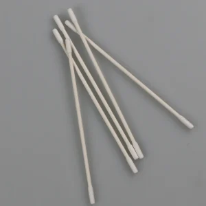 Eco friendly Industrial Use Paper Stick Small Flat Cotton Bud Swab Q Tips