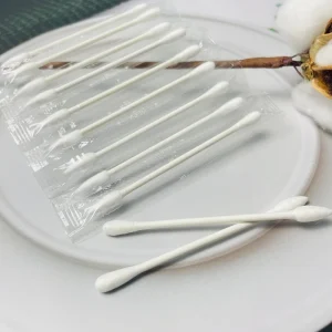 Eco friendly Makeup Cotton Swabs for Eyeliner Removal Independent Wrapped Cotton Buds