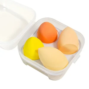Eco friendly Popular 8PCS Box Beauty Sponges Set With Egg Box Beauty Facial Foundation Blending Latex Free Makeup Sponge Set