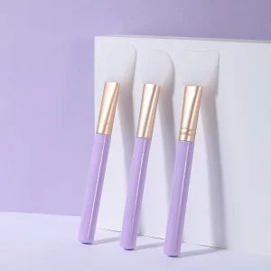 Eco-friendly Professional Natural Silicone Fan Brush Concealer Makeup Brush for Skin Care Makeup
