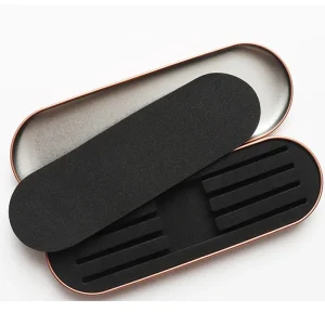 Eco friendly Stainless Steel Slanted Tip Makeup Eyelash Tweezers Eyeliner Eyebrows Brushes Tool Case Organizer Beauty