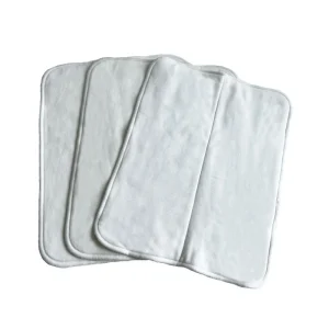 Ecologic Soft Absorbent Baby Nappies Liners 5 Layers Bamboo Fiber Cloth Diaper Inserts Pad for Cloth Diapers