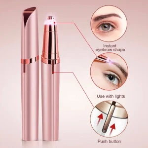 Electric Eyebrow Trimmer Makeup Painless Eye Brow Epilator Facial Hair Remover Women Depilator