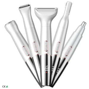 Electric Nose Ear Hair Eyebrow Trimmer Portable Battery Powered Lithium Battery for Car Use