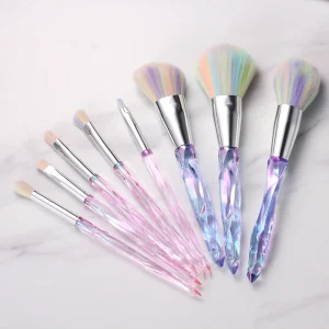 Ensemble De Pinceaux De Maquillage Crystal Handle Makeup Brush Set Custom Logo Tool Makeup Brush Set