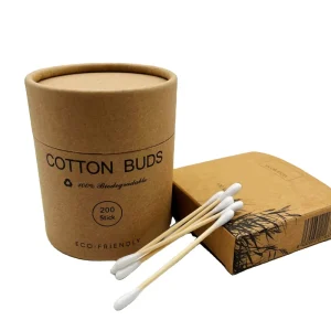 Environmentally Friendly Bamboo Cotton Buds with Custom Package Cotton Swabs