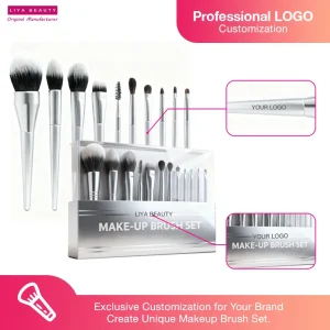 Essential Makeup Brush Set Pro Blending Foundation and Eye Brushes Custom Packaging Available