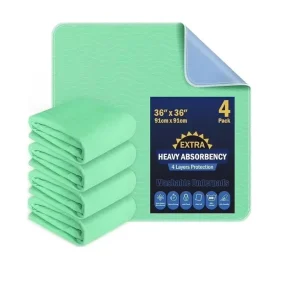 Extra Heavy Absorbency Washable Underpads Waterproof Quick Drying Nursing Pads Incontinence Bed Pads Reusable