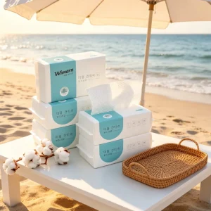 Extra Thick Pearl Embossed Disposable Face Towels Biodegradable Viscose Facial Wipes & OEM Custom