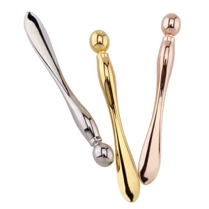 Eye Cream Massage Stick Spatula Rose Gold Silver Cosmetics Skincare Facial Cream Roller Massager Tool Refillable Spoon