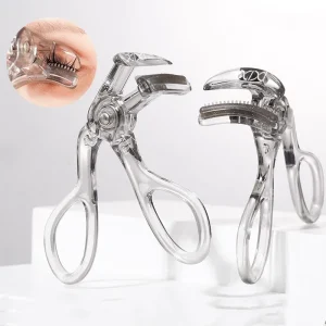 Eye Lashes Curler with Silicone Replacement Pads Cute Eyelash Curler with Comb Fit All Eye Shape Makeup Tools