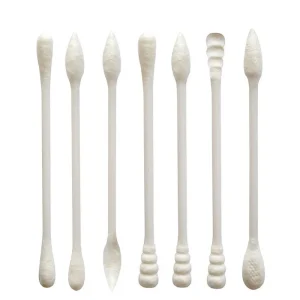 Eye Makeup Cotton Buds Nail Makeup Cotton Swab with Pointed and Flat Cotton Applicators