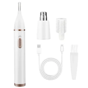 Eyebrow Nose Hair Trimmer for Women Dual Edge Blade 2 in 1 Painless Eyebrow Trimmer and Nose Trimmer
