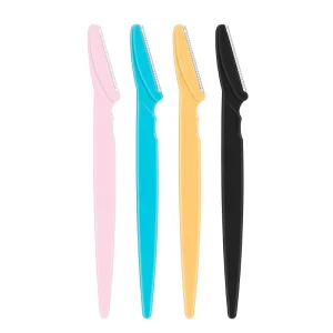 Eyebrow Razor Face Shaver Dermaplaning Tool Peach Fuzz Removal Stainless Steel Blades Eyebrow Trimmer Facial Hair Removal
