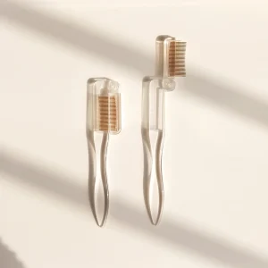 Eyelash Comb Curler Eyelashes Separator Curler Makeup Mascara Applicator Eyelash Definer Stainless Head Black Cosmetic Tools