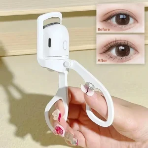 Eyelash Curler Portable Electric Heated Comb Eye Lash Perm Long Lasting Eyelashes Curls Thermal Eyelash Curler Makeup Tools