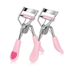 Eyelash Curler with Comb Fit All Eye Shape Curved Eyelash Curlers Natural and Long Lasting Lash Curler for Women Make up