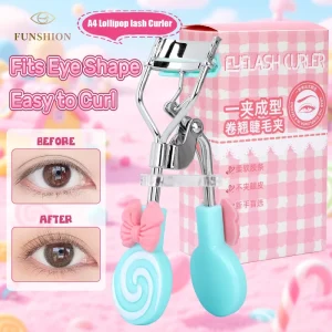 Eyelash Curler with Comb Natural Lift Long Lasting Curl for Beginners Lollipop Design OEM ODM