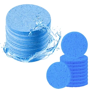 FASP 052 Different Size Face Round Makeup Remover Tools Sponge Cellulose Compress Cosmetic Puff Facial Washing Sponge
