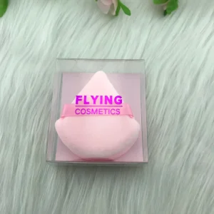 FLY Brand Custom Logo Washable Triangle Powder Puff Loose Eyebrow Foundation Makeup Sponge