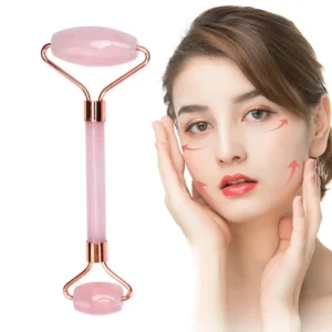 Face Lift Massager Crystal Roller Facial Massage Relaxation Jade Roller Stone Natural Rose Quartz Beauty Skin Tool