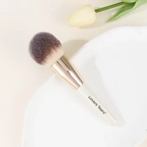 Face Makeup Brush Set Foundation Blush Loose Powder Contouring Eyeshadow Brushes Synthetic Fiber Wood Handle Pearlescent White